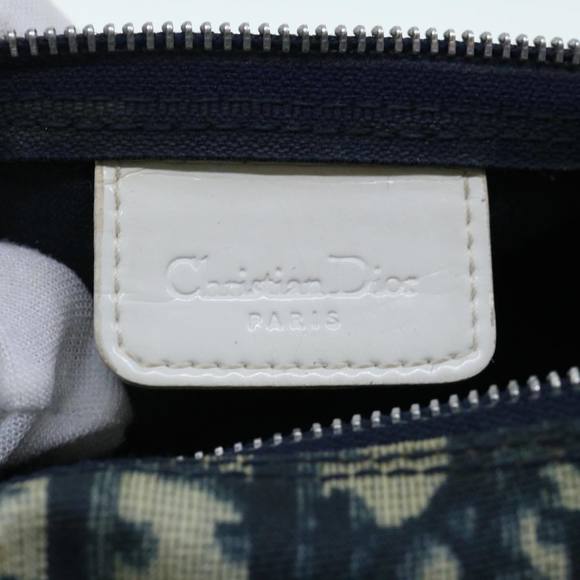 Christian Dior Trotter Canvas Pouch Blue Auth 63883 - Picture 14 of 16